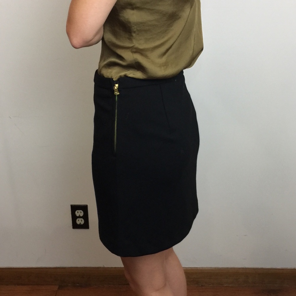 Vivienne Tam Blue Black Mod Print Mini Retro Skirt - Picture 2 of 8